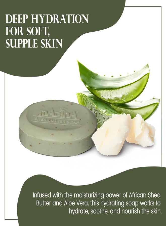 Madina African Black Soap Bar – Shea Butter, Aloe Vera, Moisturizing, Gentle Exfoliating, 100% Vegetable-Based, For All Skin Types, Face & Body Cleanser, 6 Pack (3.5 oz Each) - Image 4